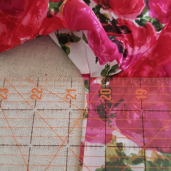 Velvet Top Womens Med Artsy Silk Floral Button-Up Blouse - Picture 4 of 6